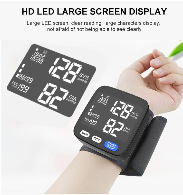 Automatic wrist blood pressure monitor U62GH (4)