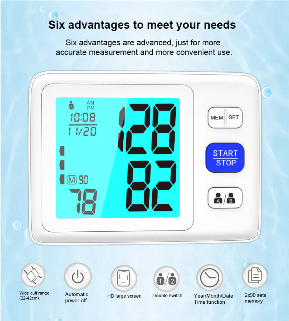 Upper Arm Digital Blood Pressure Monitor U83Z (4)