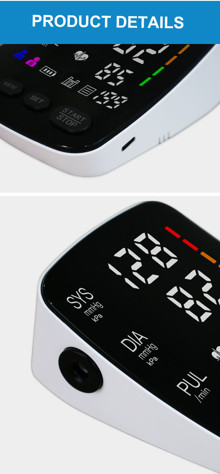 Digital Upper Arm Blood Pressure Monitor U82RH (7)