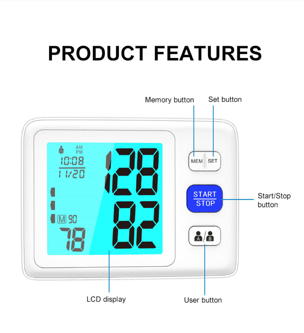 Upper Arm Digital Blood Pressure Monitor U83Z (7)