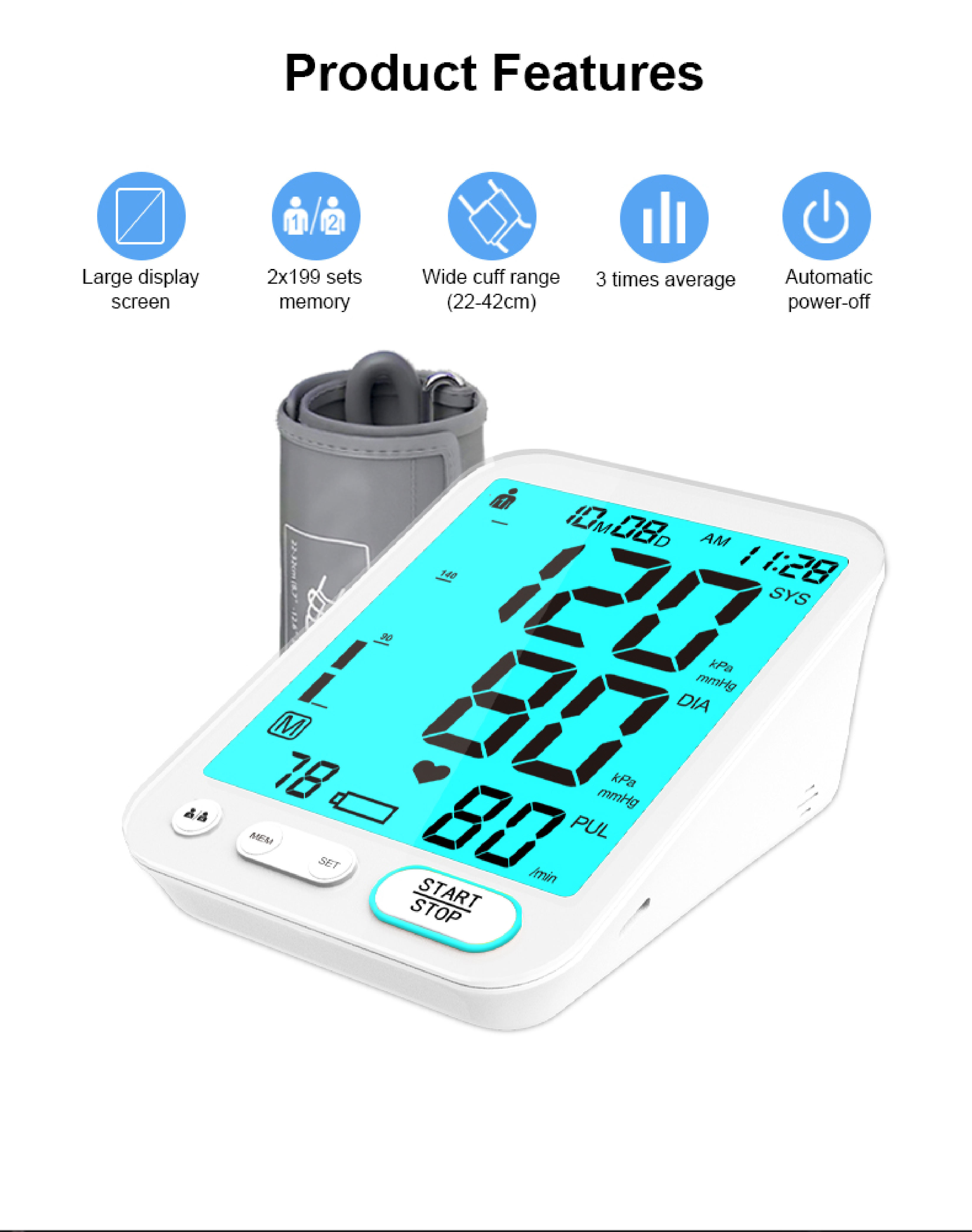 Automatic upper arm blood pressure monitor U81D (2)